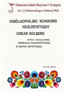 Ogólnopolski Konkurs Folklorystyczny Oskar Kolberg 28.04.2017